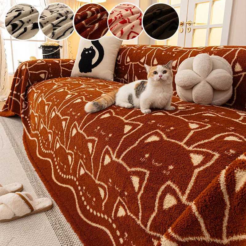 1PC-Cartoon sofa cover cloth shu mianrong sofa towel anti cat scratch all inclusive sofa towel M251204 - view 5