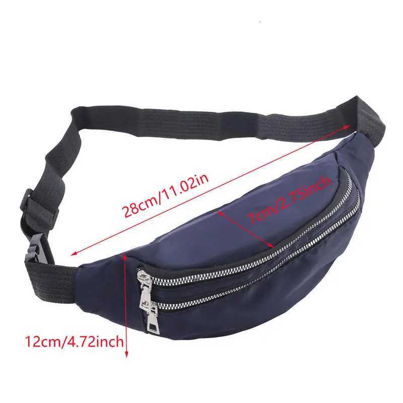 Solid Color New Sports Waist Bag Oxford Cloth Waterproof Crossbody Bag For Men And Women Fashionable And Versatile Shoulder BagsT251204