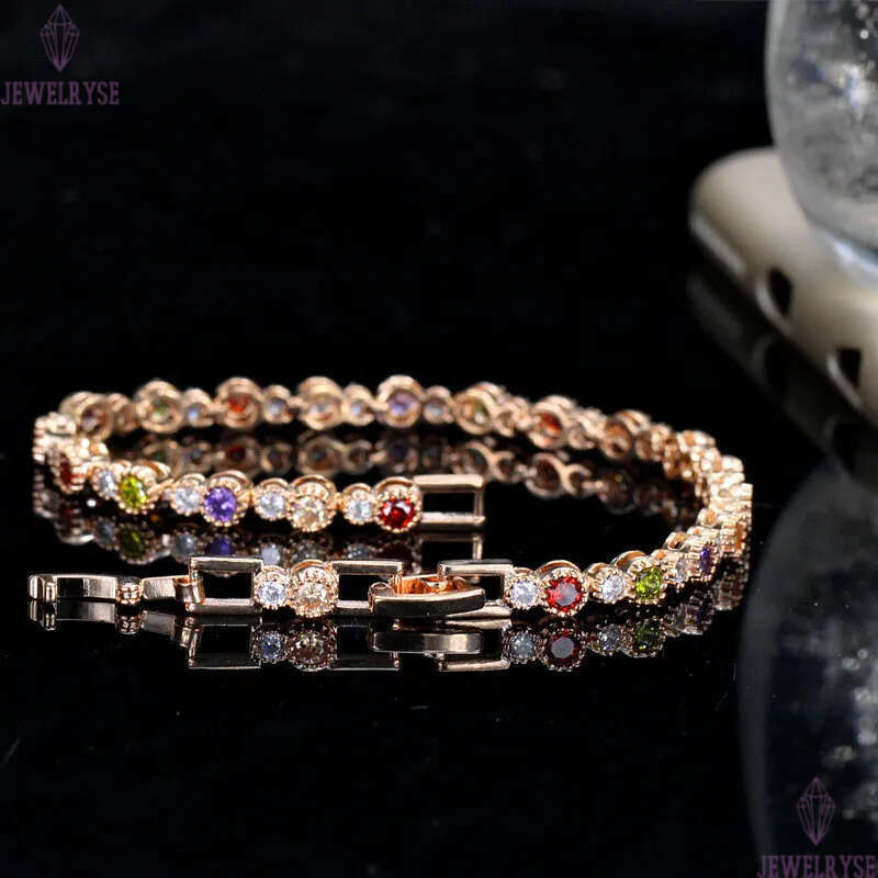 womens love tennis bracelet designer colorful red green white AAA cubic zirconia champagne luxury fashion copper bracelets jewelry valentines day gift