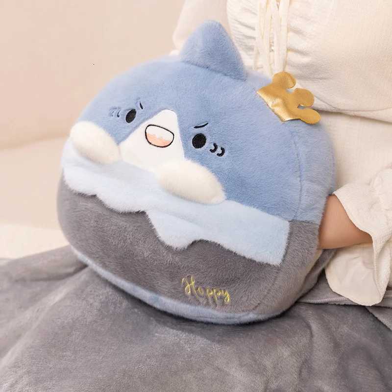 New Cute Cartoon Animal Hands Warmer Blanket 3 in 1 Soft Comfy Warm Sleeping In Office Nice Winter Christmas Gift Y251204