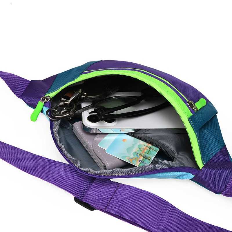 New Fashionable Color Blocking Versatile Womens Waist Bag Large Capacity Lightweight Casual Crossbody Bag Chest BagT251204