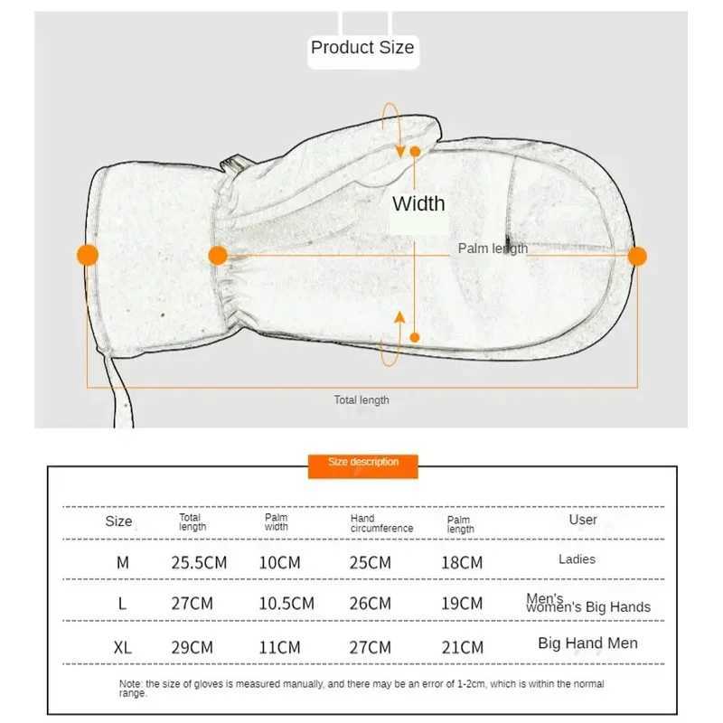 New 2025 Men Women Winter Touch Screen Waterproof Windproof Thermal Thick Snowboarding Snow Gloves Snowmobile Skiing Mittens J251204