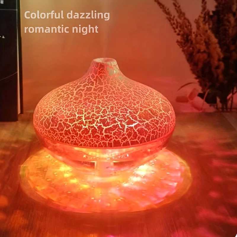 1pc New Crystal Horse Lamp USB Humidifier Aratherapy hine 300ml Colorf Atmosphere Lamp Silent Nano Mist Beauty Hydrator C251204