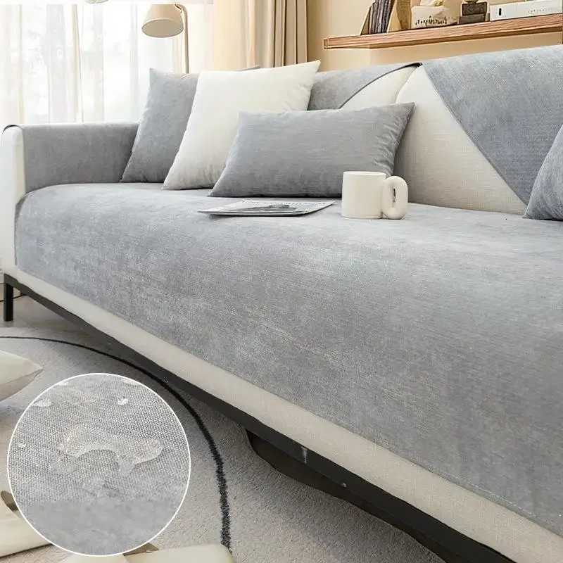 1PC Waterproof Non-slip Sofa Seat Cover Anti-Cat Scratch Sofa Slipcover L Couch Mat Towel Living Room Fundas Para Sillones M251204 - view 7