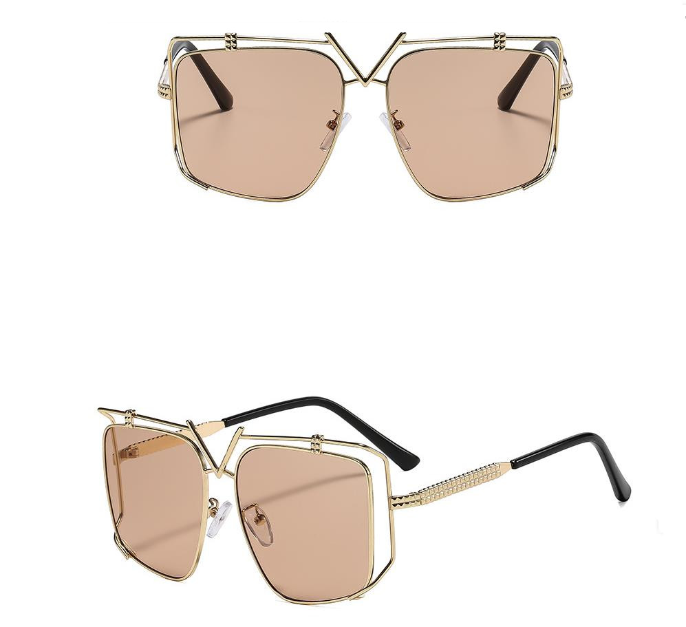 Designer Sunglasses For Men Women Sunglasses Polarized Sunglass Alloy Irregular Oversized Frame Sunglasses Luxury Goggle Pilot Alloy Frame UV400 Eyewe