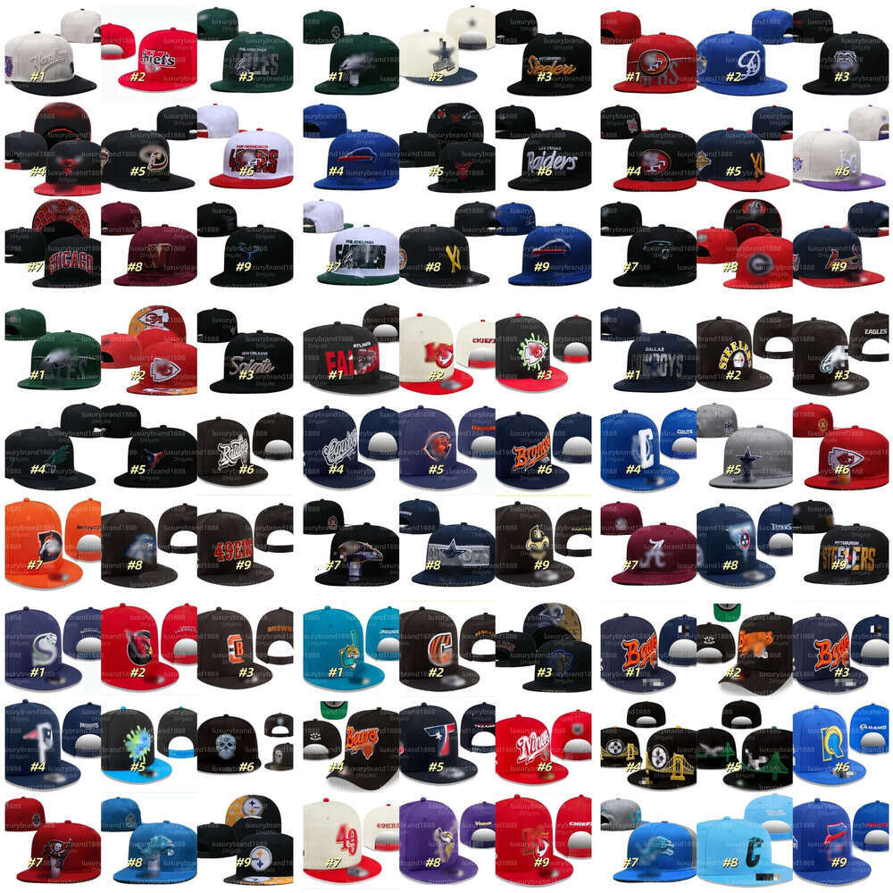 All Team Fans Baseball Adjustable Hat One Size Vintage Flat Sport Sates Map Snapback Caps Football Love Gray Trucker Cap Chapeau Bone Mix Color 1