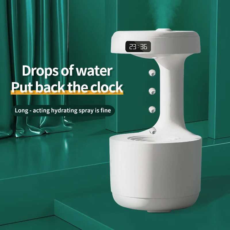 Air Humidifier Water Droplet Anti-Gravity trasonic Cool Mist Maker Night Light Weightless Sprayer with LED Night Light C251204