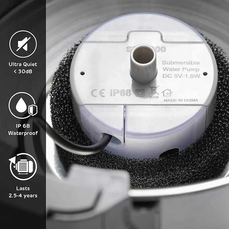 Pet Fountain Motor Submersible Pump Cat Water Drinker SMA-800 USB Water Pump Cats Fountain Accessories Mute DC 5V/1A Water Pump M251204