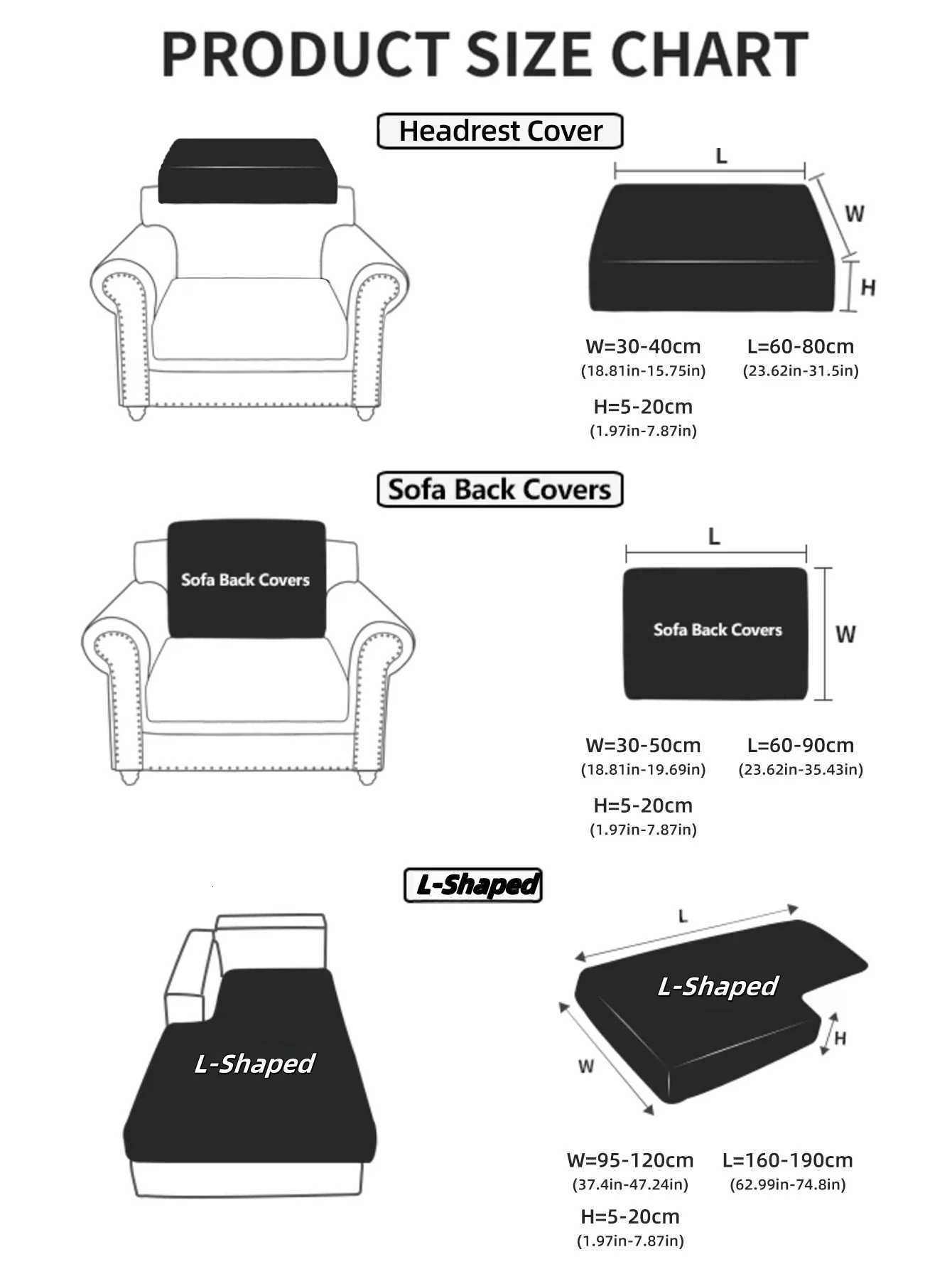 LANMOLIFEThickened Jacquard Sofa Seat Cover Spandex Dust Proof Elastic Sofa Covers Removable Cleaning Furniture Protective Cover M251204 - view 5