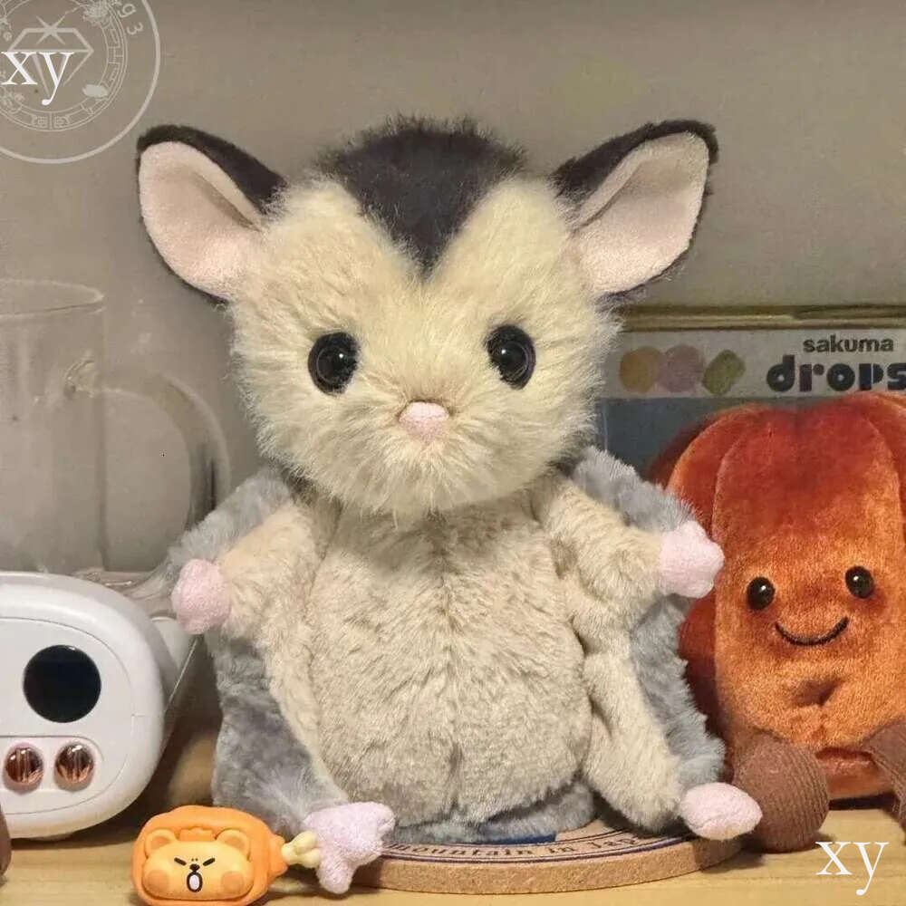 Dolls jellys Cat Lolly Sugar Glider Plush Children's plush toys flying squirrel Soft Toy sugar glider body pillow Soothing the Doll Gifts Y260128