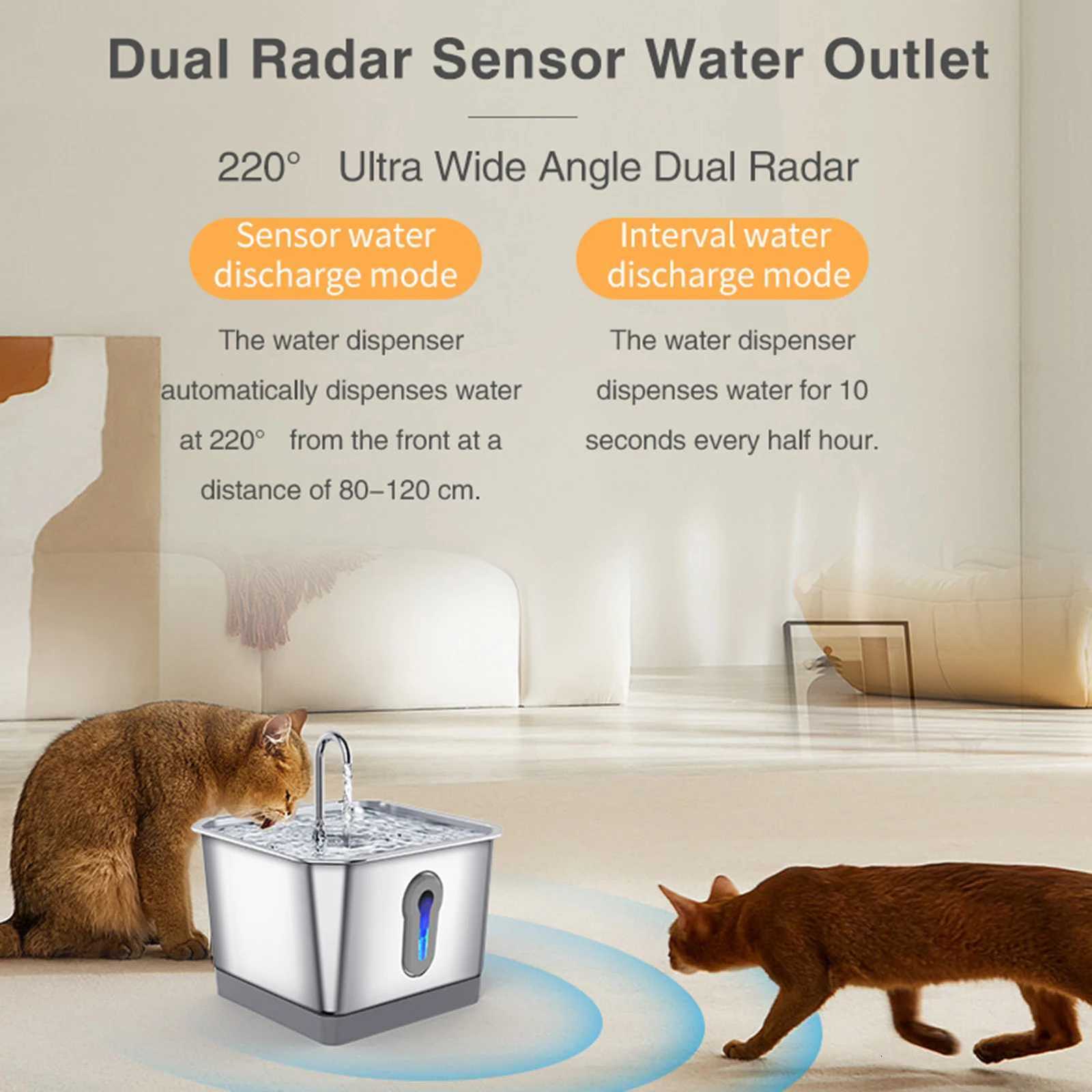 4L Cat Water Fountain APP Control Pet Water Fountain for Drinking Automatic Cat Water Dispenser Water Level Window Quiet Pump M251204 - view 5