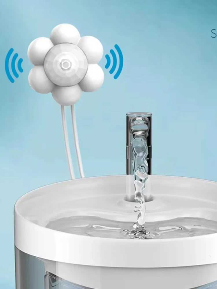 Automatic Home Pet Water Dispenser Motion Sensor Filter Fountain Universal Infrared USB Powered Detector Dog Cat Accessories M251204