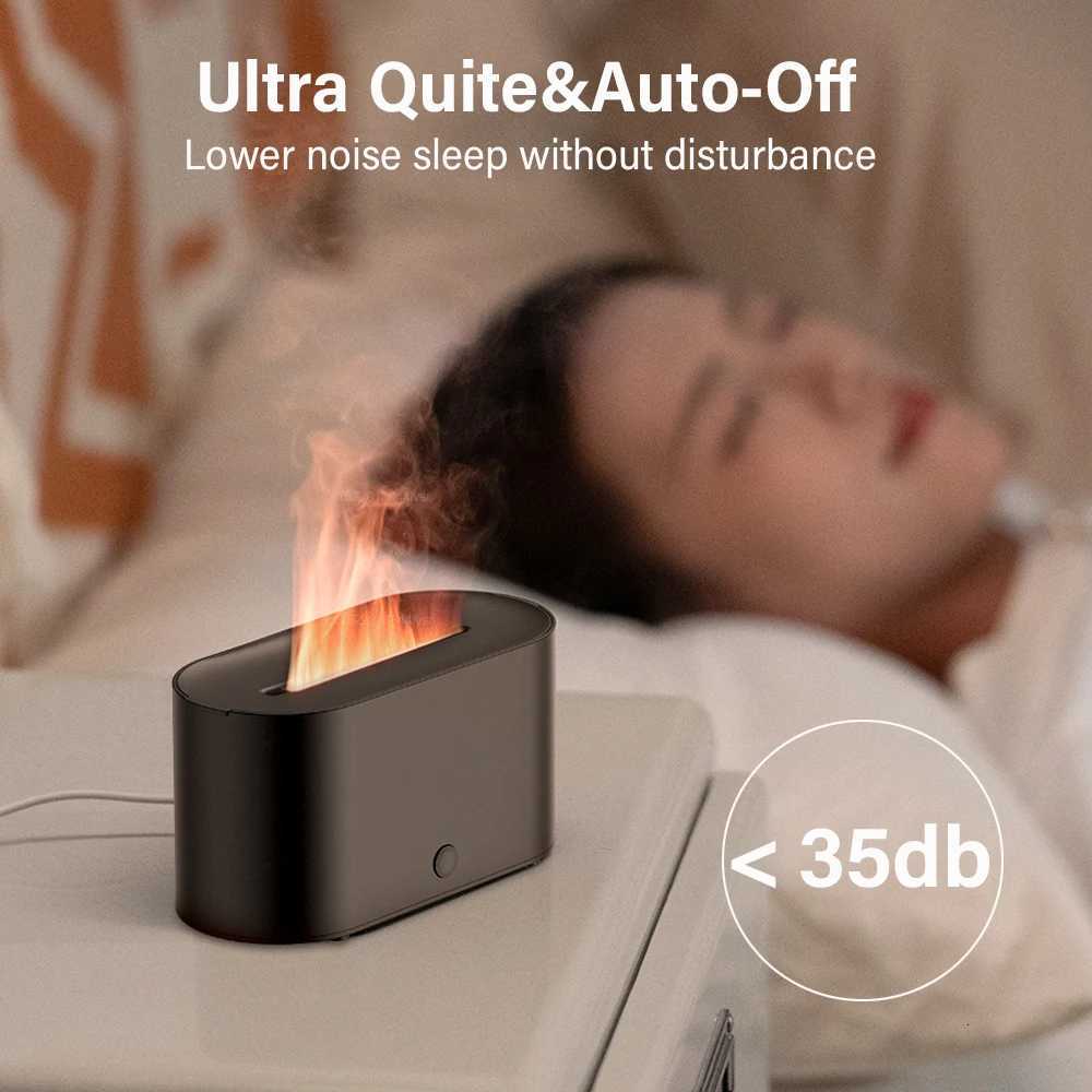 Ara Diffuser Flame Air Humidifier USB Desktop for Household Bedro Fragrance Essential Oil Diffuser with Colorf Night Light C251204