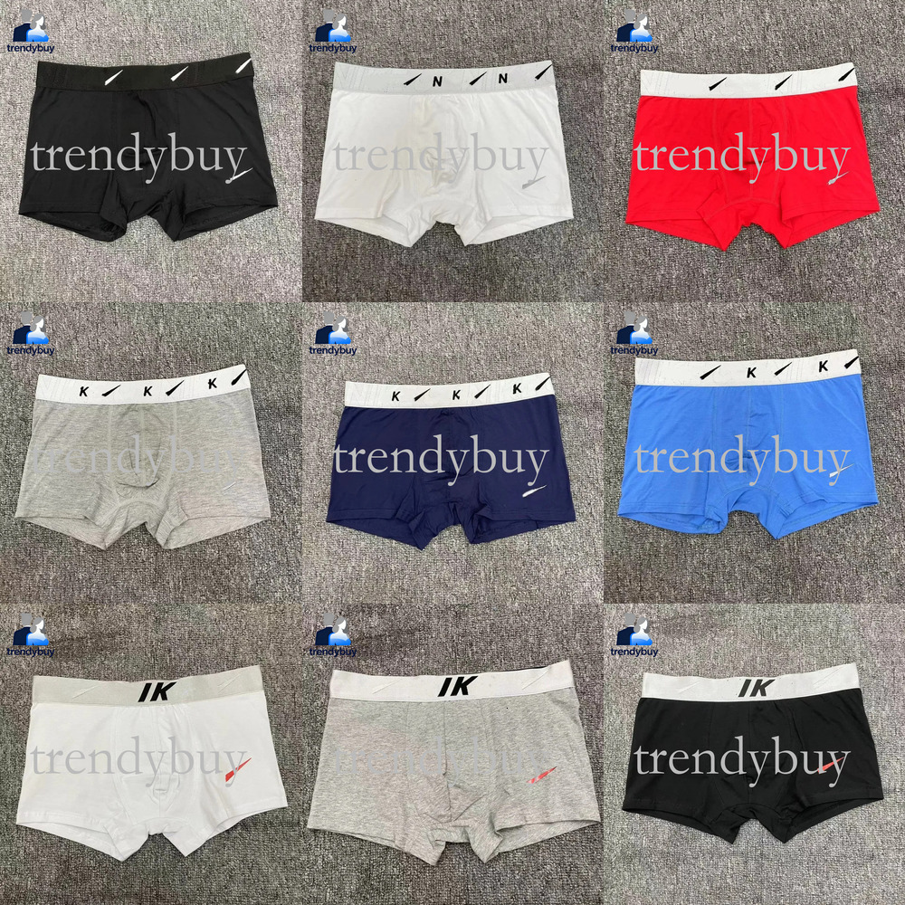 2026 AAA NK underwear 3pcs Designer Mens Underwear Cotton BoxerShorts Man Breathable Underpants Sexy Sports Comfort Male Boxers Large Size M-2XL with box b30