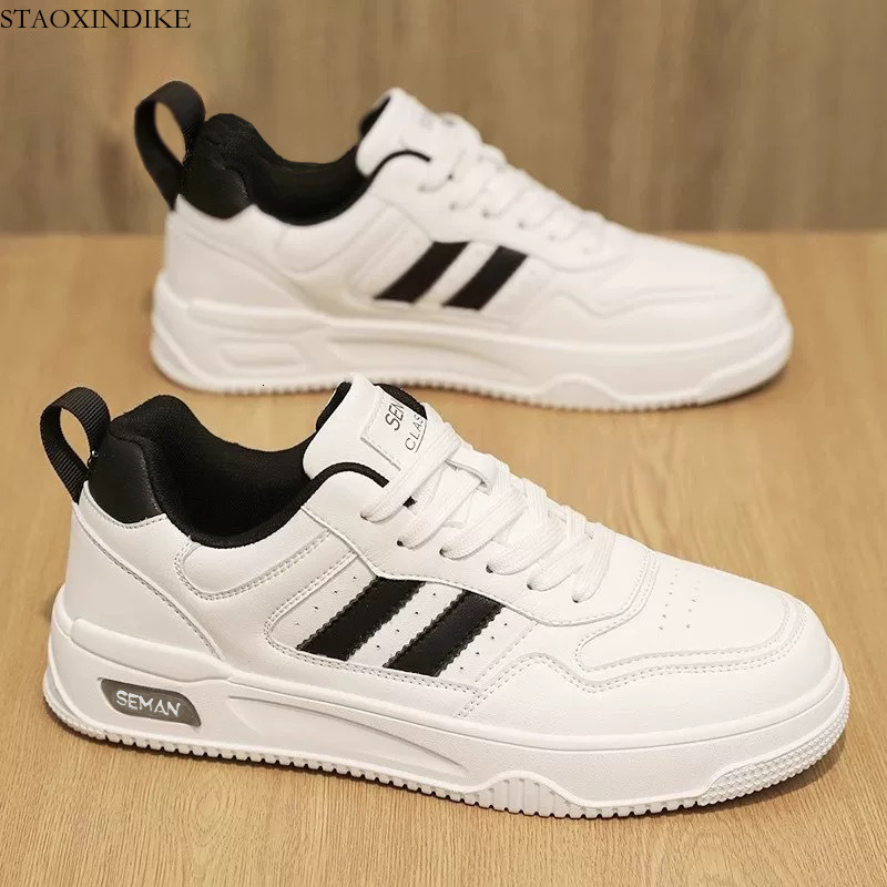 Men's Shoes Autumn New Breathable Versatile White Casual Sneakers Student Thick-Soled Sports Shoes Casual White Shoes Trendy Shoes
