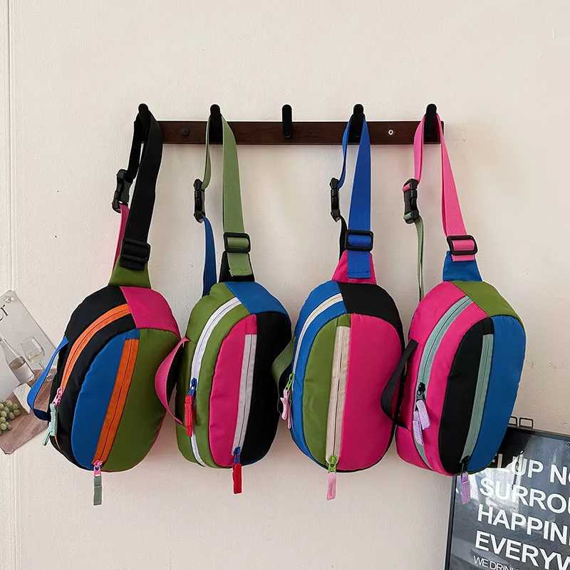 Dopamine Man Chest Bag Oxford Shoulder Messenger Bag New Fashion Chest Pack Multi-function Unisex Hip hop Waist Bag Phone pocketT251204