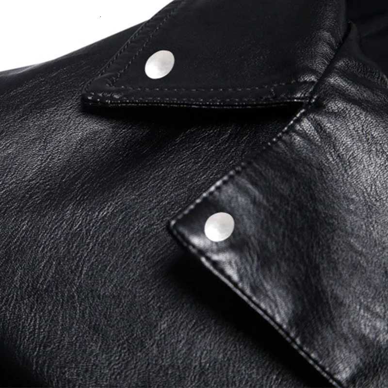 TRAF 2024 Fashion New Four Seasons Leather Men Spring Men Korean Version Slim Comfortable Lapel Leisure Youth Leather JacketT251204