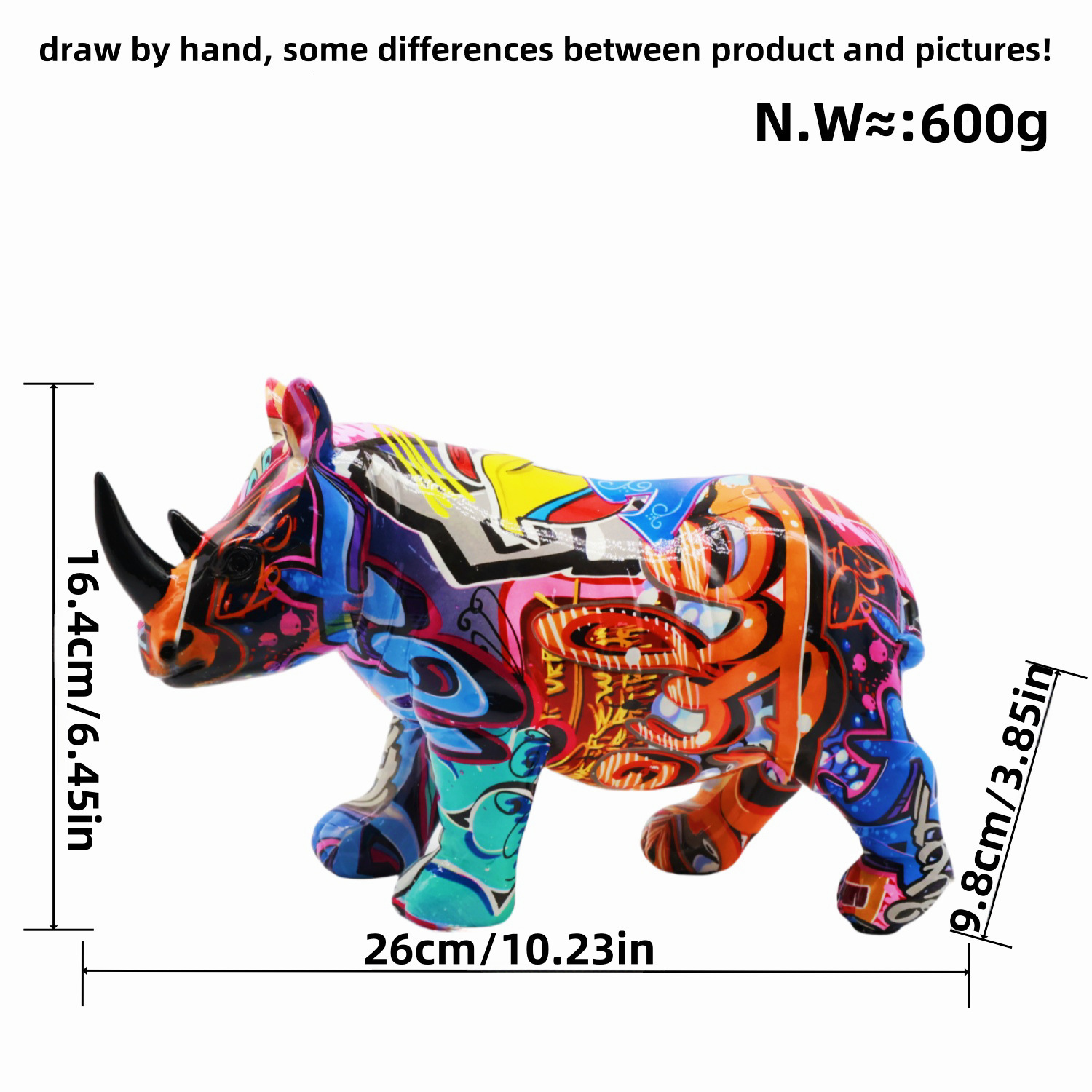 Modern Creative Bull Terrier Art Fluorescence Spray Color Statue Home Decoration Pet Statue Dog Desktop Home Furnishing Ornament 240920