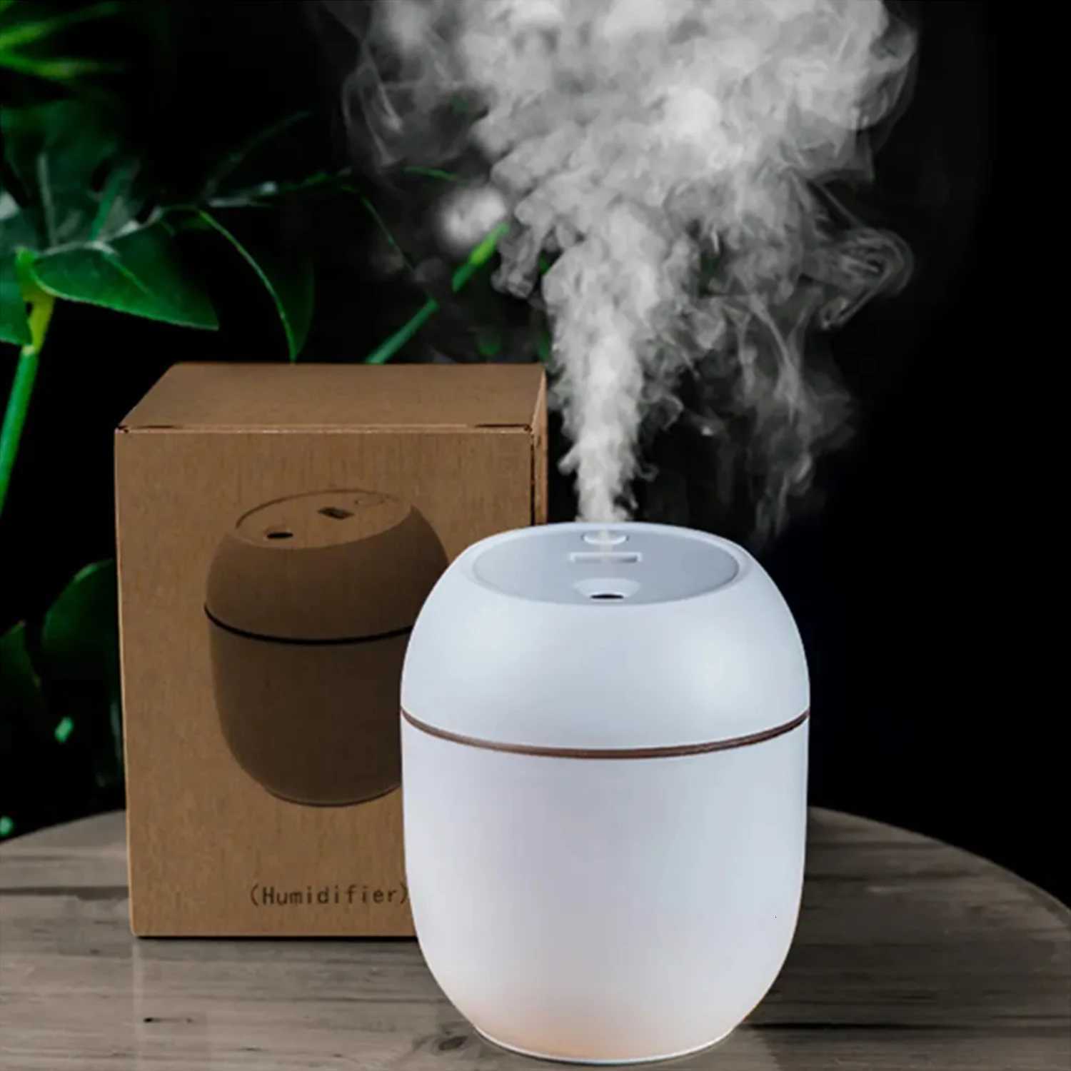 USB Mini Air Humidifier Ara Essential Oil Diffuser For He Car trasonic Mute Mist Maker Diffuser with LED Color Lamp C251204