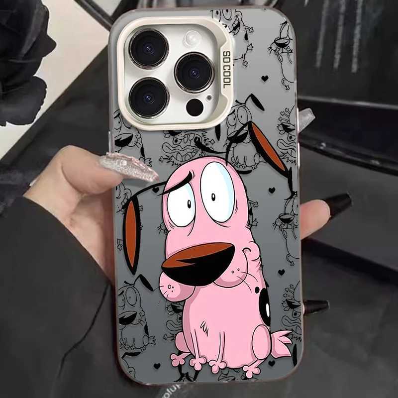 Courages Cowardly Dog Phone Case for IPhone 17 16 15 14 13 12 11 Pro Max Plus 17 Air 16E X XR XS Max Bumper Shockproof Cover H251203