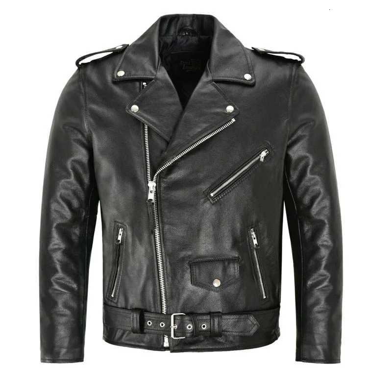 Men Pu Leather Jacket Motorcycle Fashion Slim Fit Stand Collar Pu Jacket Male Anti-Wind Motorcycle Lapel Diagonal Zipper JacketsT251204