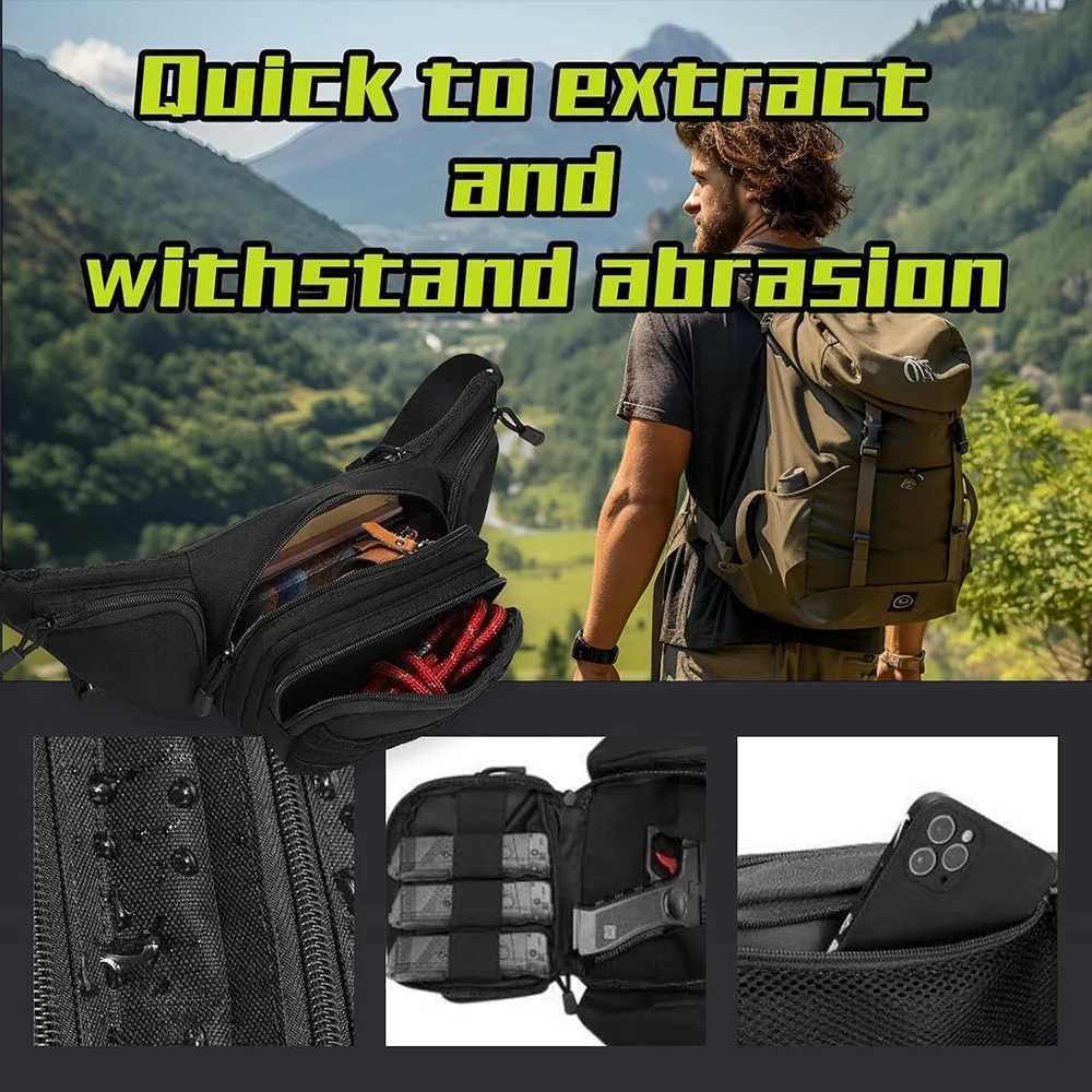 Outdoor multi-functional waist bagLarge capacitysmallsized outdoor lightweight running sports enthusiast tactical waist bag A-DHT251204