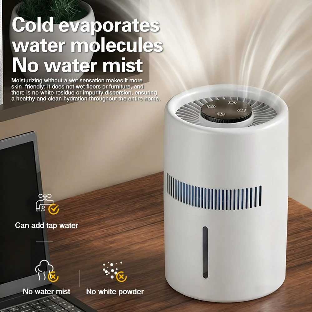 TINSOL 4L Mist- Humidifier Air Purifier HEPA Negative Ion Large Ro Odor Removal Air Cleaner Bedro Ara Diffuser C251204