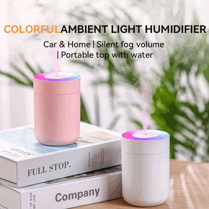 Air Humidifier USB Personal Air Moisturizer for He Off Car Powerf Mist 7 Color LED Mood Light Quietest Air Humidification C251204