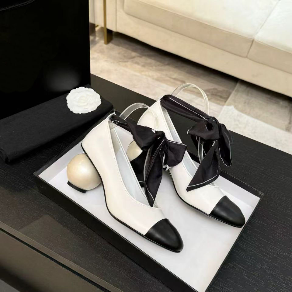 Women's clothing designer formal shoes fashionable metal rings ribbons sexy ballet shoes runway parties weddings 35-41