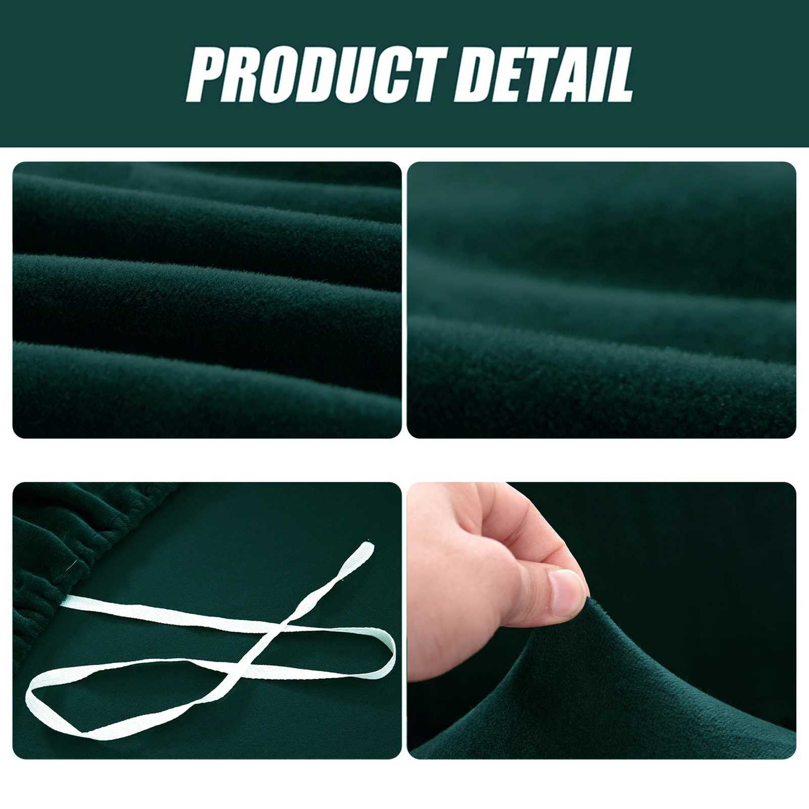 Velvet Sofa Cover Elastic Thick L Shaped Corner Sofa Slipcover for Living Room 1/2/3/4 Seater Stretch Cover for Couch Armchair M251204 - view 4