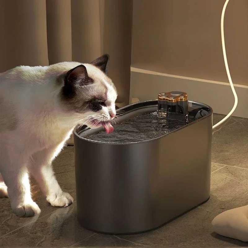 Smart Pet Cat Water Fountain USB Electric Filter Large Capacity Automatic Recirculate Pet Water Feeder Pet Fountain M251204