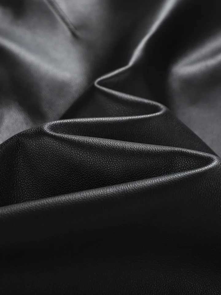 Mens Premium Black Leather Bomber Jacket Authentic Aviator Design Durable CraftsmanshipT251204