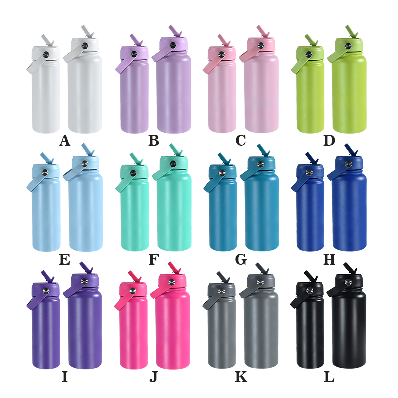 Wholesale 32oz Stainless Steel Sports Water Bottle Double Wall Insulated Vacuum Flask