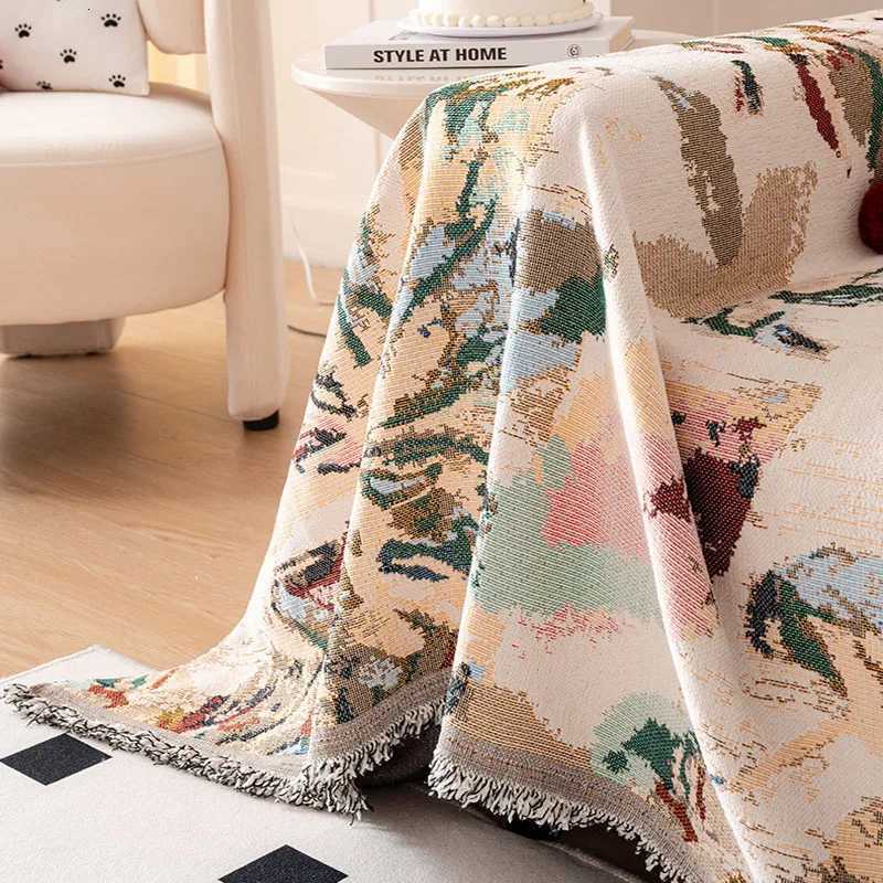 Christmas Printed Chenille Sofa Towel Multi Purpose Dust-Proof Couch Cover for Living Room Soft Double Face Usable Seat Cushion M251204 - view 4