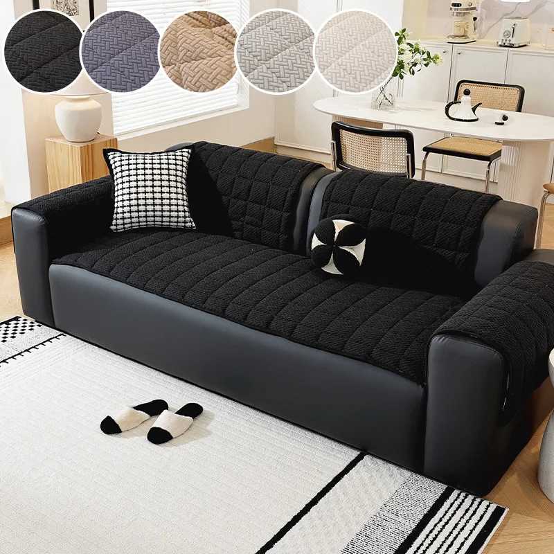 1PC-Winter plush sofa cushion anti slip cushion for autumn and winter simple and popular sofa cushion for living room M251204 - view 7