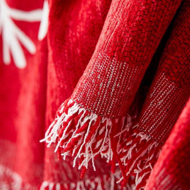 Red Christmas Blanket Sofa Cover Four Seasons Universal Sofa Cover Multifunctional Blanket Christmas Home Decoration Covers M251204 - view 4