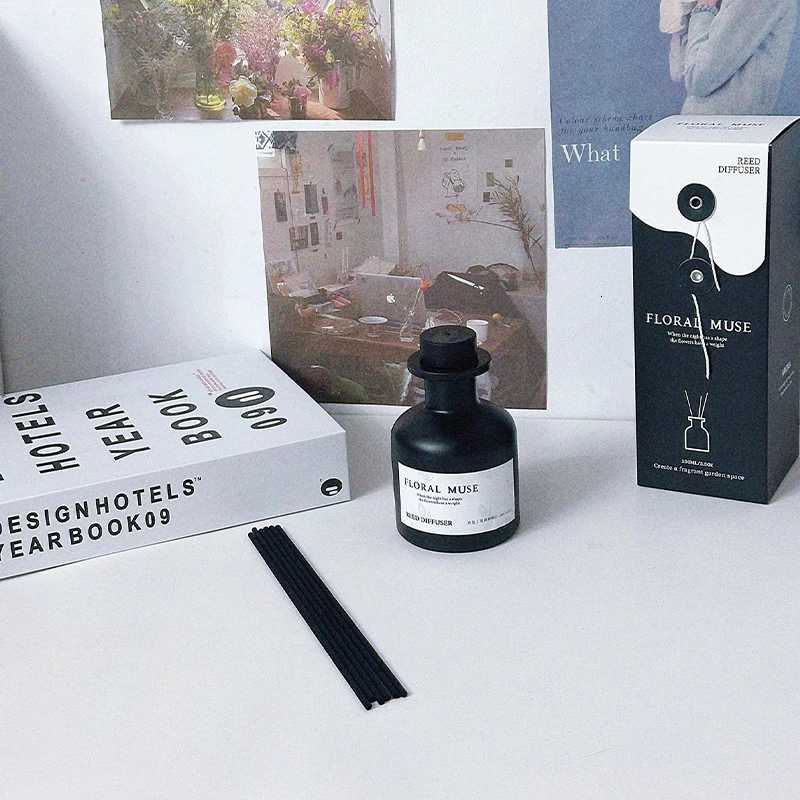 50/100ml Premium Fireless Reed Diffuser Set Lavender/Jasmine Essential Oil with Reed Sticks 60Days Lasting Home Decor Hot Sale Y251204