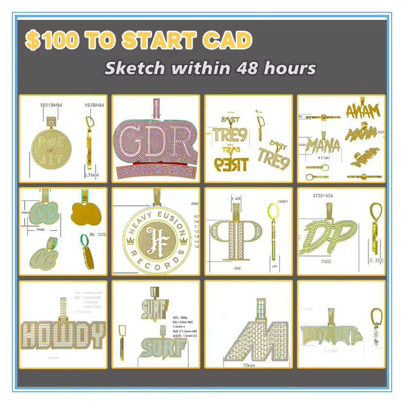 3D Iced Out Lion Pendant S925 Moissanite Diamond Custom Fashion Rapper Design Hip Hop Moissanite Diamond Necklace Pendant