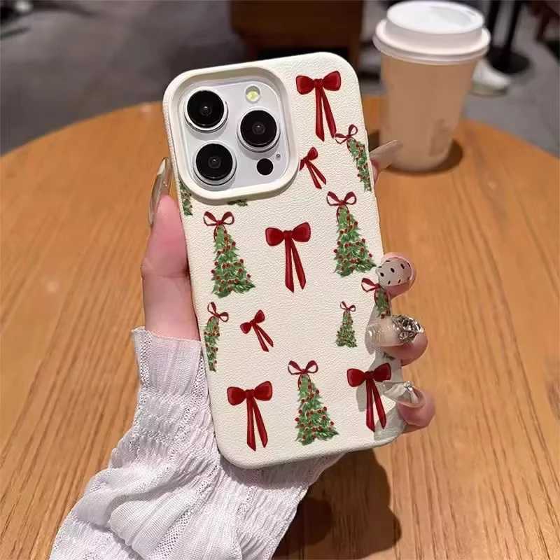 Christmas Tree Red Bow Phone Case Phone Case For iPhone 17 16 15 14 Pro Max 13 12 11 XS X XR 7 8 Plus 16e 17 Air Soft TPU Cover H251203