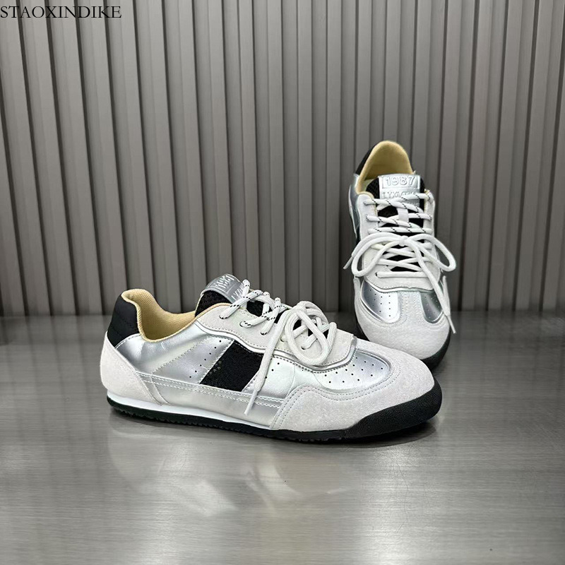 Dexun Shoes Men 2025 New Soft Sole Breathable Forrest Gump Shoes Men Lace-up Low-top Men's Shoes Versatile Casual Sports Shoes