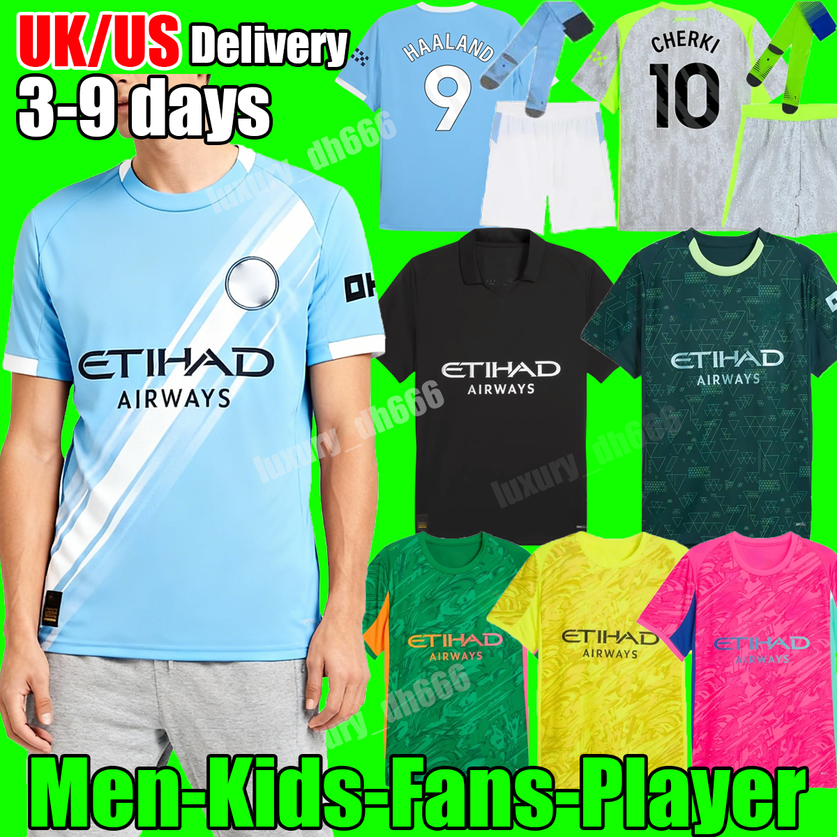 25 26 soccer jersey HAALAND FODEN RODRIGO CHERKI man city BERNARDO MARMOUSH DOKU DE BRUYNE home away third fourth goalkeeper fans player adult kids kit football shirt