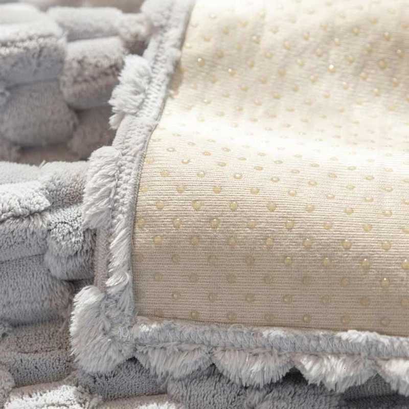 Luxury Imitation Rabbit Fur Sofa Cover Winter Warm Plush Couch Slipcover Towel for Living Room Sofa Cushion Home Decor Modern M251204 - view 4