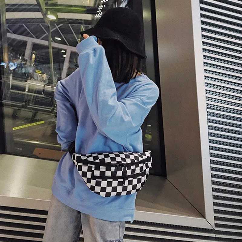 Fashion Chessboard Checker Waistpack for Women New Chest Bag Mens Waistpack Cute Belt BagT251204
