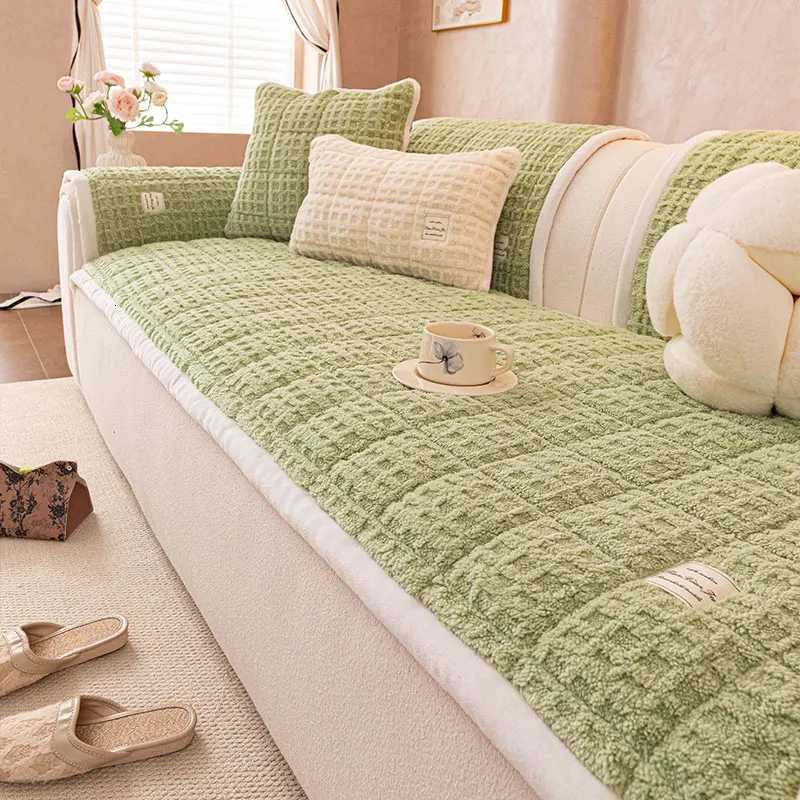1PC-New Thickened Plush Sofa Mat with Advanced Feeling Sofa Cover Four Seasons Universal Cream Sand Hair Mat M251204 - view 7