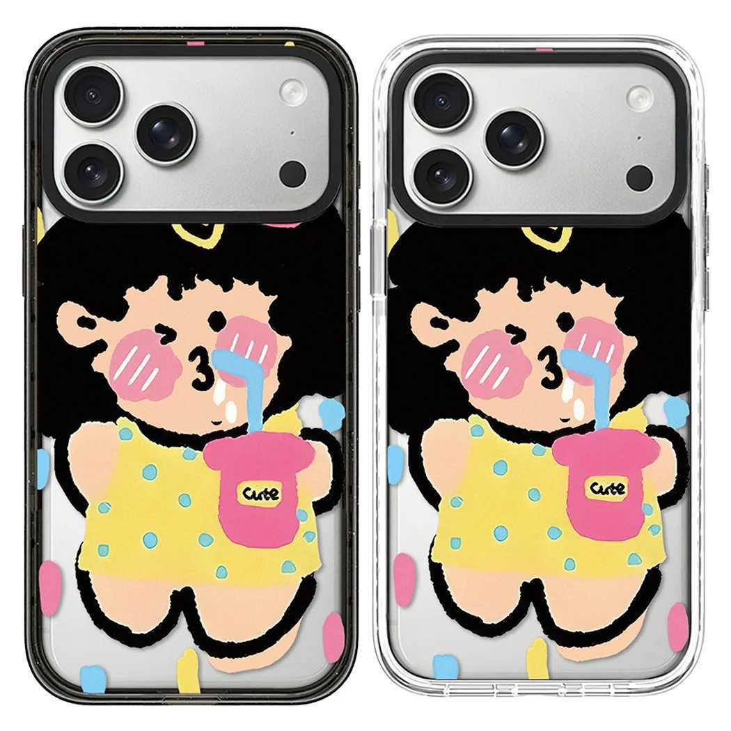 Big Face Tiger Acrylic Black Border Magnetic Case Cpatible with IPhone 17 16 15 14 13 12 Pro Max 17 Air H251203