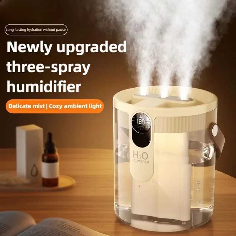 USB Small Humidifier With Three Sprays And Large Amount Of Mist/Mini Humidifier With Night Light For Bedro Desktop Large Mist C251204