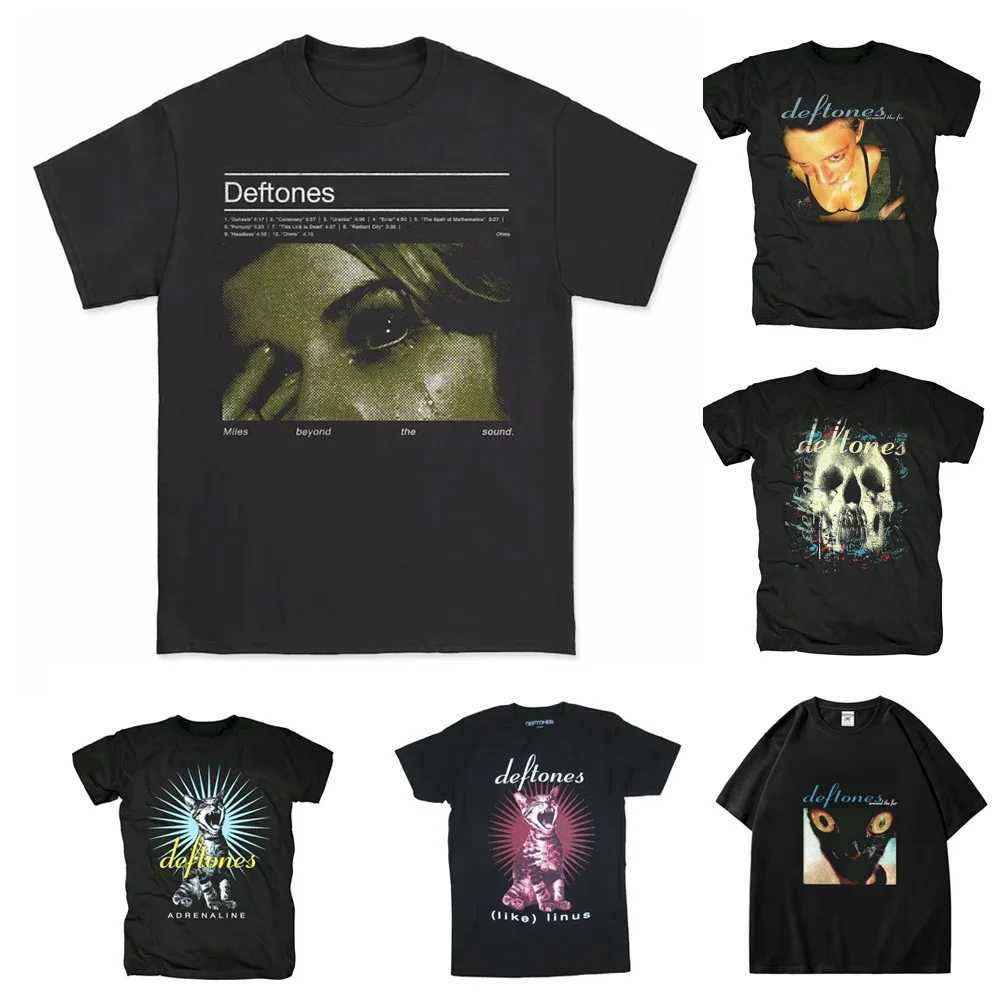 2025 Deftones Singer Band T Shirt Men Women Hip Hop Rock Tee Fashion Short Sleeve Tshirt Summer T-shirts Tops
