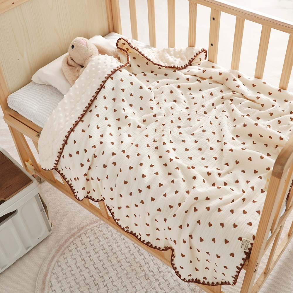 Blankets Swaddling Digital Bamboo Cotton Muslin blanket Swaddle Baby For born Soft Wrap Bedding Bath Towel 230504
