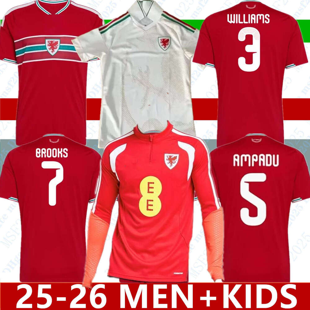 2026 World Cup Wales soccer jerseys JAMES BALE Men Home Away goalkeeper Training fans player Welsh football shirts JOHNSON N.WILLIAMS RODON T.ROBERTS MOORE THOMAS