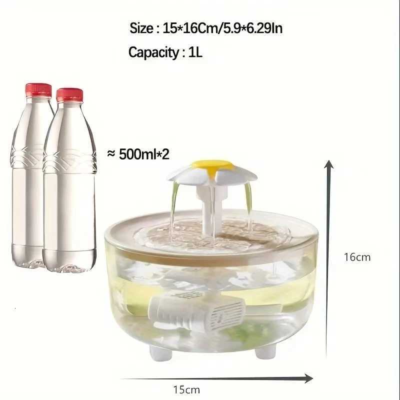 Pet Water Fountain Automatic Cat Drink Bowl Filter USB Electric Mute Pet Drinking Dispenser Drinker For Cats Water Filter M251204